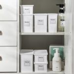 1L 2L 3L PP Desktop Storage Bins Sustainable Plastic Storage Organizer