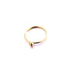 Custom made fashion16 gauge nose rings with round ball for women