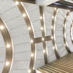 Metro Station Exterior Perforated Metal Panel Sound Absorption 1.85-4mm