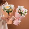 Buy cheap Hand-Knitted Rose Flower Bouquet - Artisanal Yarn Floral Arrangement from wholesalers