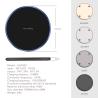 Buy cheap 15W 10W Qi Wireless Charger Pad 100mm LED Light Fast Charging Wireless Charger from wholesalers