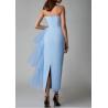 Buy cheap Custom Apparel Factory 100% Polyester Women's Sleeveless V Neck Maxi Dress Long Mesh Slim Slit Dress from wholesalers