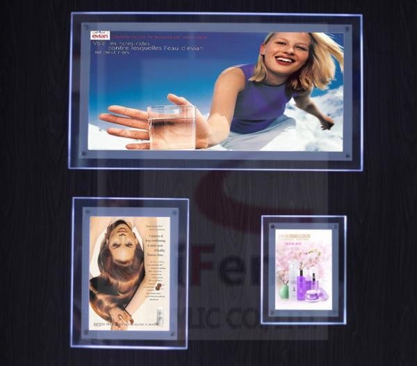 Buy cheap Wall mounted Slim Acrylic Light Boxes, wall mounted LED Picture Frame from wholesalers