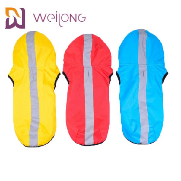 Buy cheap Waterproof Reflective Pet Raincoat Dog Windbreaker Jacket With Hood from wholesalers