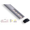 Buy cheap Waterproof Led Aluminum Profile Black Fixture Ip44 With Clear Diffuser Cover from wholesalers