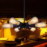 Ferris wheel chandelier Vintage Metal Edison lighting American 6 lights sputnik