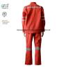 Buy cheap Red Cotton Fire Retardant Suit / Reflective Flame Resistant Rain Suit from wholesalers