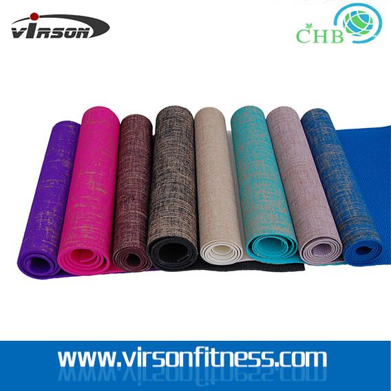 Buy cheap Ningbo Virson Fashionable hot-sale eco-friendly jute mat/yoga mat from wholesalers