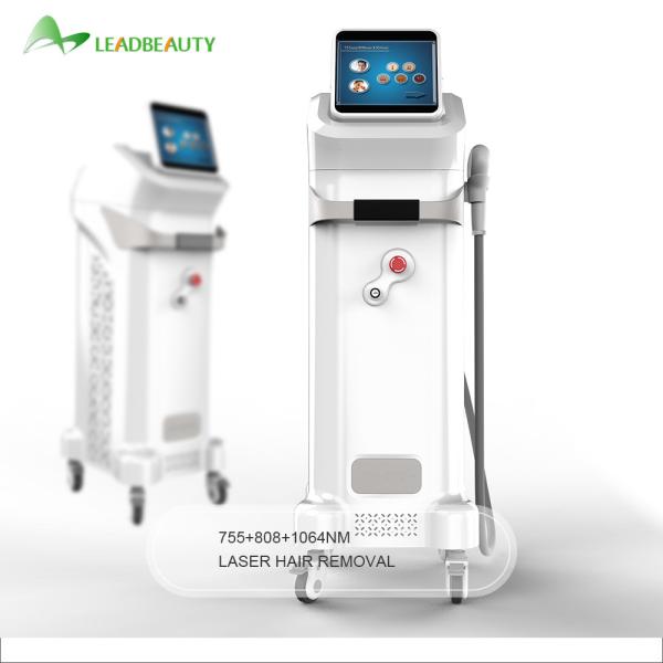 Buy cheap Professional 755 808 1064 808nm diode laser hair removal machine with CE approved from wholesalers