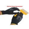 Buy cheap Black PU Coated Gloves , Lightweight Leather Working Gloves Knit Wrist from wholesalers
