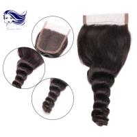 Buy cheap Peruvian Virgin Hair Lace Closure Loose Wave 100 Real Human Hair product