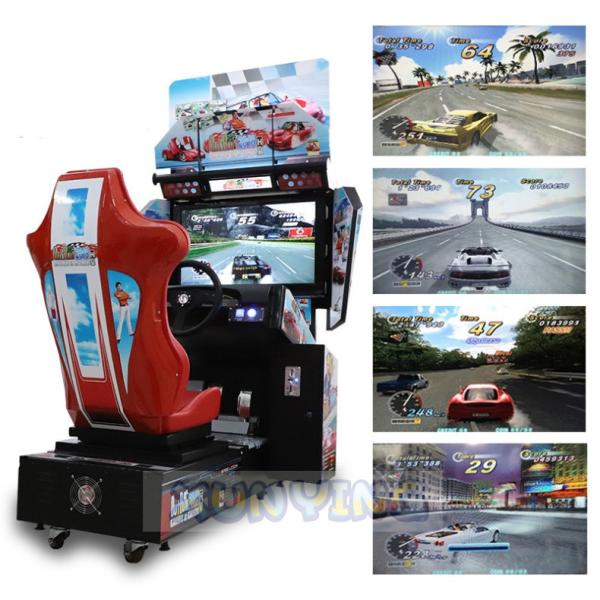 Buy cheap 32 Inch Racing Game Coin Operated Driving Motor Outrun Arcade Machine for Ages 8 Years from wholesalers