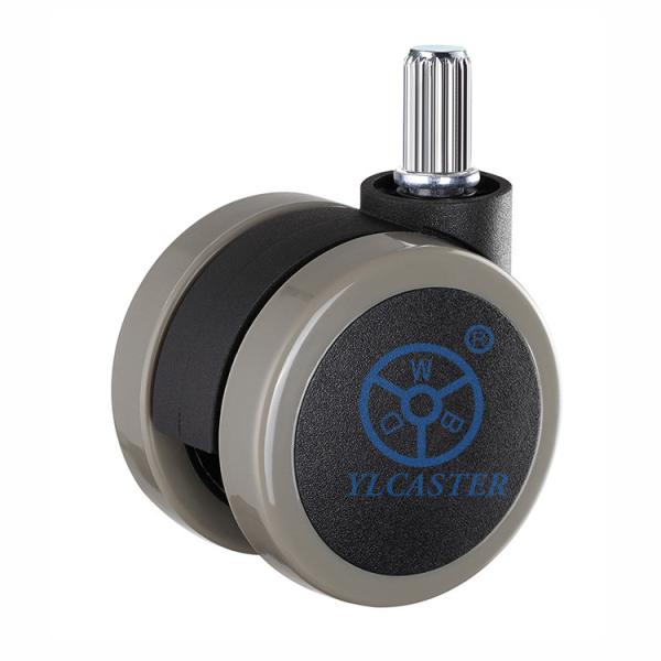 Buy cheap twin wheel swivel casters M11x21mm Insert Stem Casters For Office Chairs from wholesalers