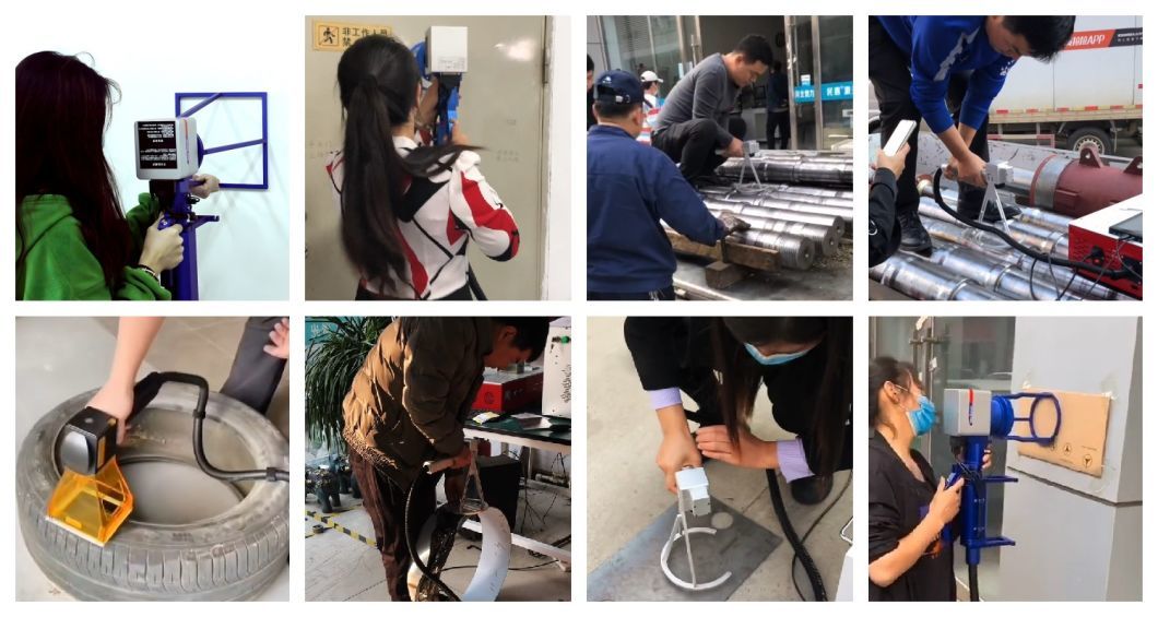 Easy to Operate 20W 30W 50W Mini Portable Handheld Fiber Laser Marking Machine Price for Metal Hard Plastic Tyre