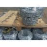 Buy cheap Electro Galvanized Barbed Wire Double Strand Silver Color Free Sample from wholesalers