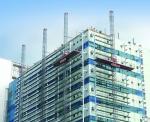 Outside Wall Mast Climber Scaffolding Single And Double Cage