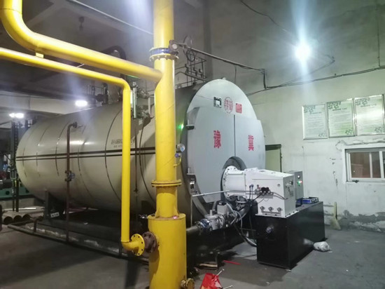 WNS Series 8 Tons High Efficiency Oil Boiler Diesel Fired Water Tube Structure