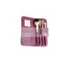 Buy cheap Custom Travel Cosmetic Makeup Brush Gift Set Nature Bristle And Mirror Purple Case from wholesalers