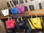 Fashion Ladies Rainbow Hologram Laser PVC Handbag Beach Shoulder Bag Shopping