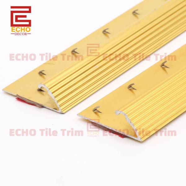 Buy cheap Adhesive Floor Carpet Trim Metal Gold Carpet Edge Trim Molding from wholesalers