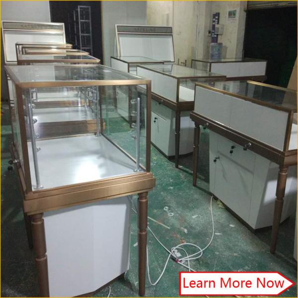 Buy cheap Brush stainless steel retail jewelry showcase display showroom design for rings from wholesalers