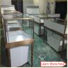 Buy cheap Brush stainless steel retail jewelry showcase display showroom design for rings from wholesalers