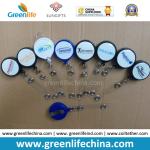 New Style Fashionable Big Dome Label Logo Sticker Retractable Badge Reel Holder