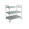 Buy cheap 3 Layers Stainless Steel Storage Shelves Hand Trolley Cart Supermarket Equipment from wholesalers