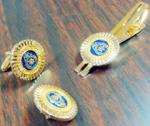 cufflinks, necktie clips, pins, cuff sets,