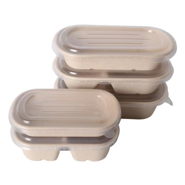 Buy cheap 100% Compostable Wheat Straw 500ml 700ml 800ml Fiber Pulp Food Container from wholesalers