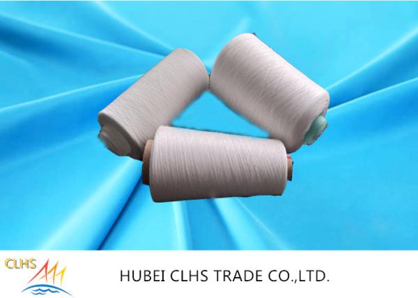 High Strength Polyester Spun Raw White Yarn 20s Count Anti - Pilling For Sewing
