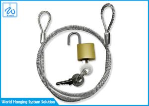 Wholesale Anti Theft Extension Spring Safety Cable , Broken Proof Stainless Steel Wire Rope Kit from china suppliers