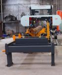 Center Wheel Design Wood Saw Machines Hydraulic Automatic Horizontal Band