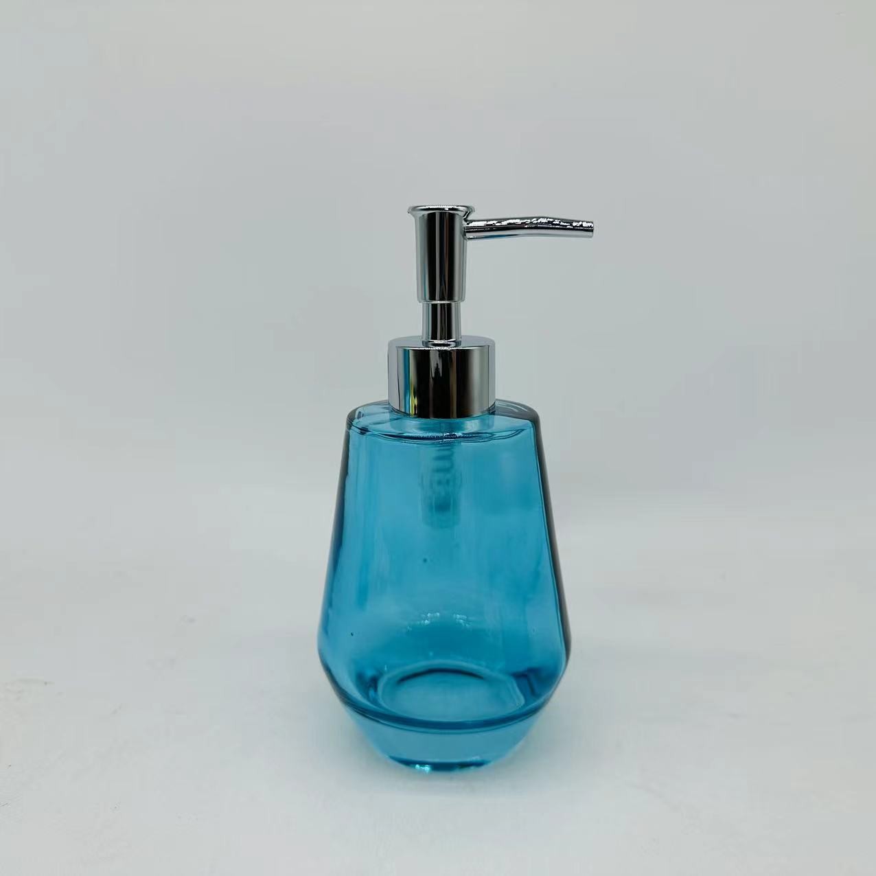 3pcs Glass Bathroom Accessories Set Raindrop Shape Glass Soap Dispenser Tumbler Holder