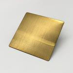 JIS PVD Gold Plated Brushed Stainless Steel Sheet 2mm 304 Hairline Stainless