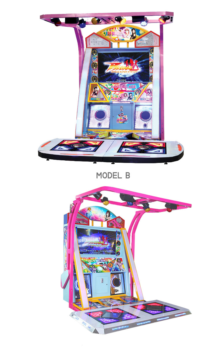55" Video Arcade Dance Game Machine 2 Players For Amusement Park