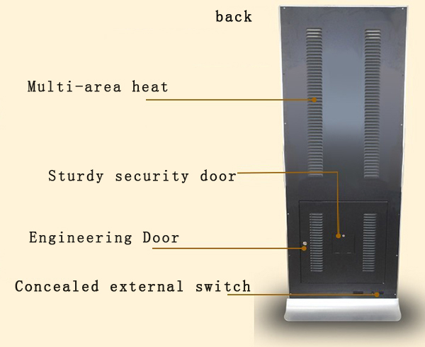 42” interactive floor standing digital signage with touch screen