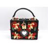 Buy cheap Luxury Rectangle Shape Embroidered Evening Bag Flower Embroidered For Banquet from wholesalers
