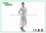 Waterproof Transparent Disposable Exam Gowns Outdoor For Adult , 0.017mm
