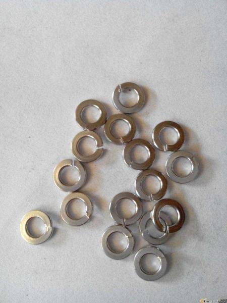 Buy cheap White / Yellow Zinc Split Lock Washer , Belleville Disc Spring Washer Carbon Steel from wholesalers