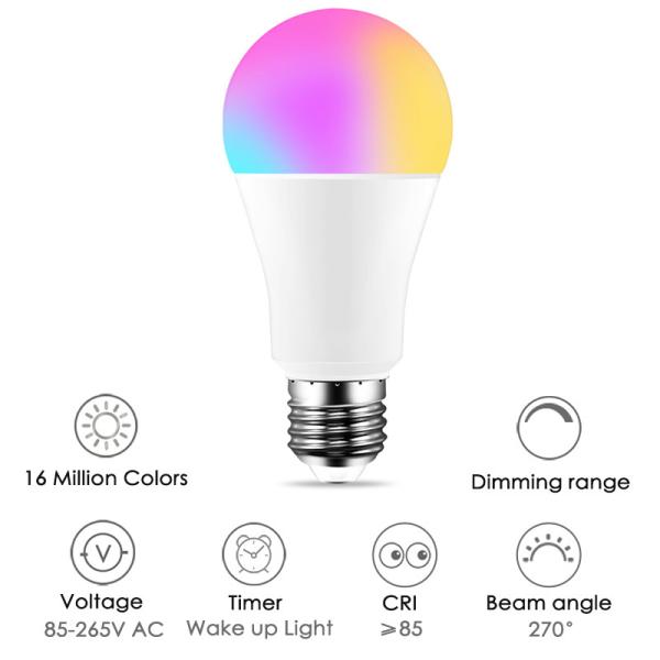 Buy cheap AC 85-265V Smart Led Light Lamp 15W B22 Colour Changing Bulb from wholesalers