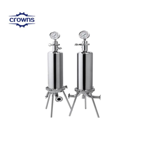 Sanitary Milk Beverage Liquid Filtration SS304/316 Single/Multiple Cartridge