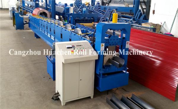 10m / Min Downspout Slip Roll Forming Machine Seamless Valley Gutter Making
