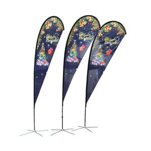 Buy cheap 65g Polyester Teardrop Beach Flag , Outdoor 100x300cm Roll Up Flag from wholesalers