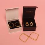 Standing Jewelry Velet Box For hoop earring packaging and creative jewelry