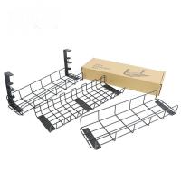 Buy cheap Adjustable Cable Management Tray for Desk No Drilling Required Large Space Metal product