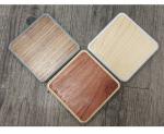 Mobile Phone Wood Qi Charger , Real Wood Aluminium Alloy Base Desk Qi Charger