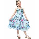 Girls Casual Summer Children'S Clothing Printed Off Shoulder Short Sleeve Ruffle