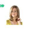 Buy cheap Natural Looking Light Blonde Bob Wig With Bangs High Temperature from wholesalers