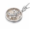 Buy cheap 18K White Rose Gold Two Tone Musical Note Charm Pendant Necklace (GDN012) from wholesalers
